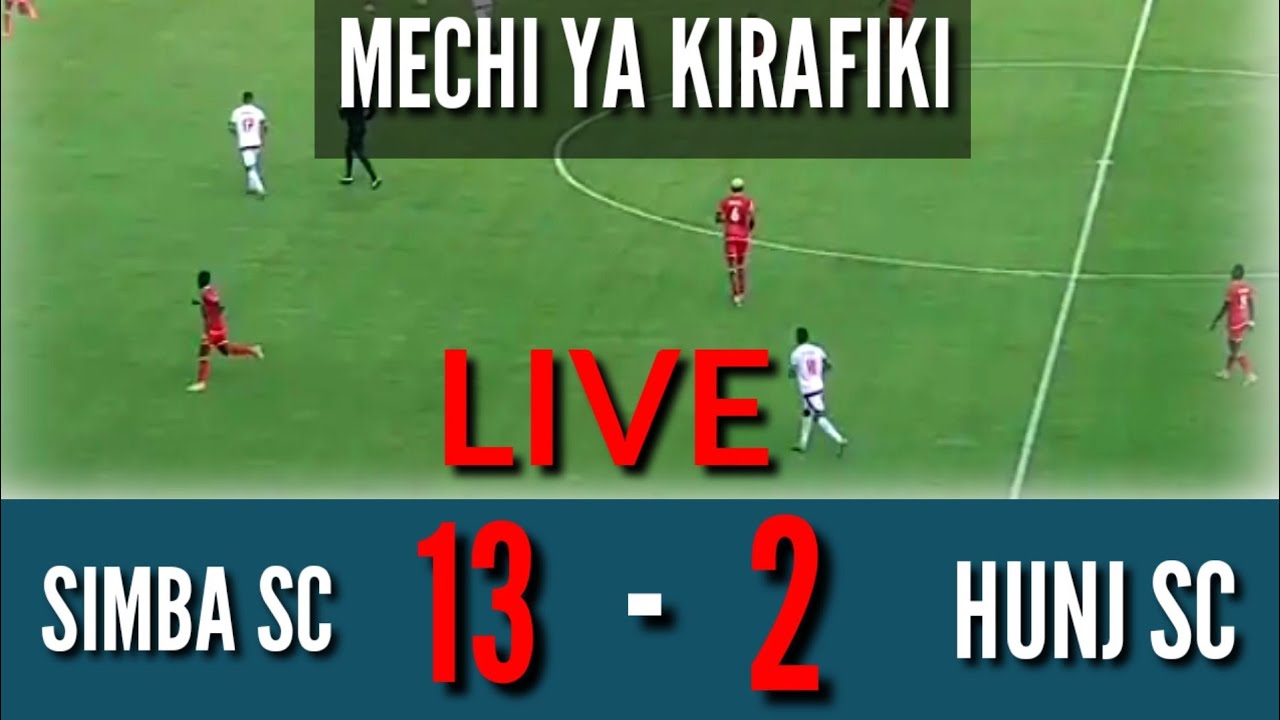 🎤metch live Simba sc 13 - 2 Hunj SC mchezaji mpya wa Simba anabalaa ...