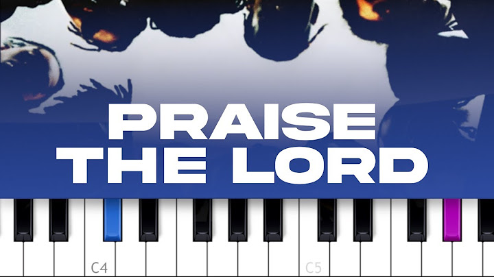 Praise The Lord (Da Shine) Piano version - Piano performance video thumbnail