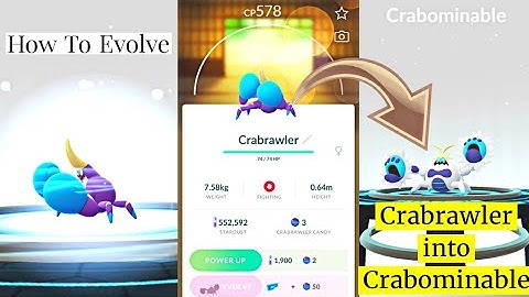How to evolve Crabrawler Into Crabominable In Pokemon Go | Mythic Blade Event | New Pokemon Debut