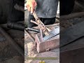 Unique Process Securing Metal Blade with Handmade Clamp for Accurate Forging #dailywork