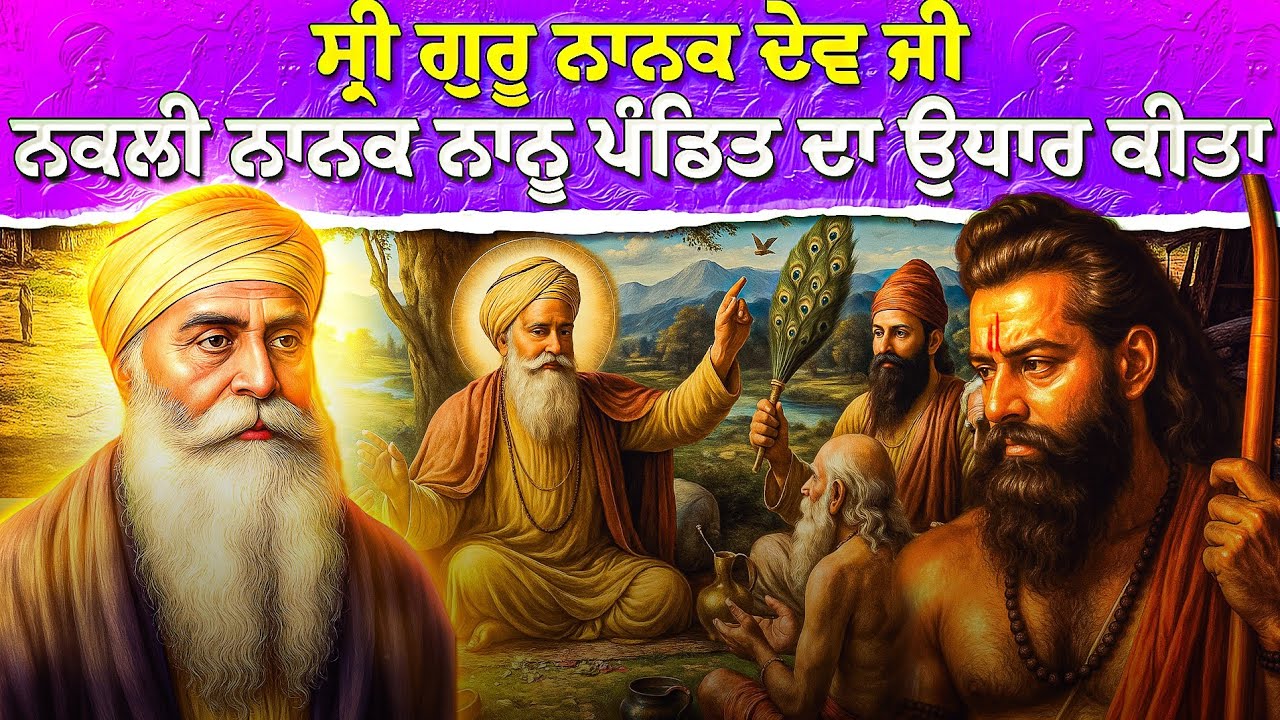 Guru Nanak Dev Ji Katha ਨਕਲੀ ਨਾਨਕ ਨਾਨੂ ਪੰਡਿਤ ਦਾ ਉਧਾਰ ਕੀਤਾ  Giani Sher Singh Ji Katha | Sikh Itihas