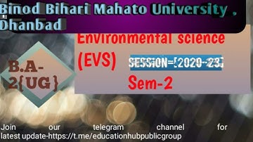 BBMKU sem-2 EVS questions paper (2020-23)||Environmental science questions paper sem -2.