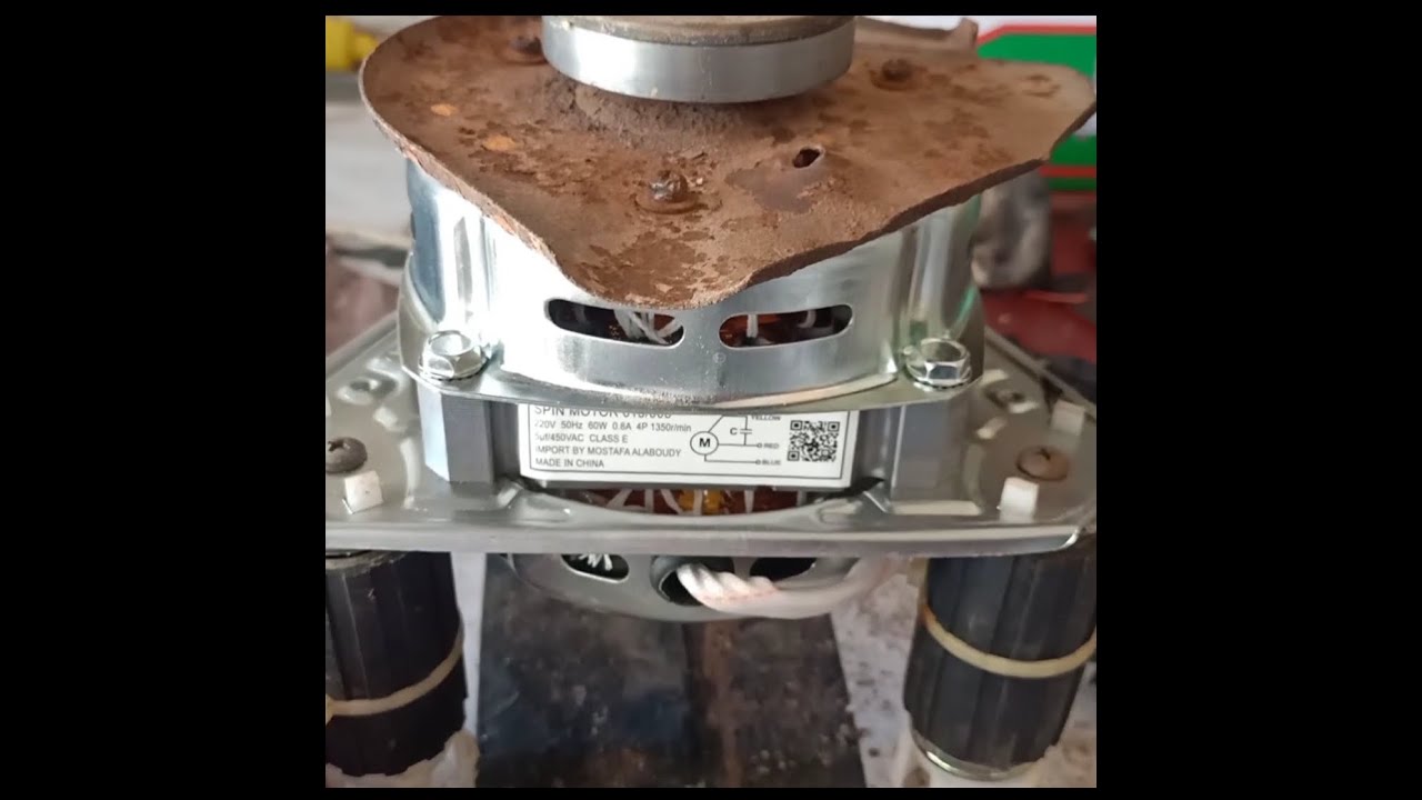تركيب موتور النشافة للغسالة الهاف .