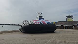 Hovercraft Takes Off! Engine Start, Inflation & Into the Sea #Hovercraft #Satisfying #TakeOff #Viral
