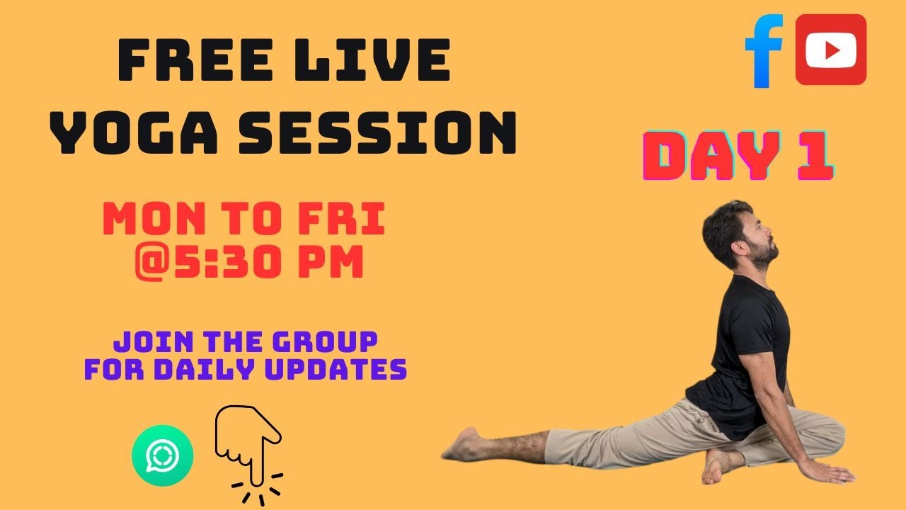 Live Yoga Session Day-1 | Yogic Fitness - YouTube