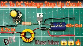 सोचा नहीं था इतना Powerful होगा|| How To Make 3.7V To 45v DC To DC  Booster Circuit||100% Working