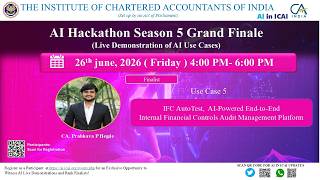AI Hackathon Season 5 G.Finale UC 05:IFC AutoTest, AI-Driven Financial Audit by CA. PrabhavaP.Hegde