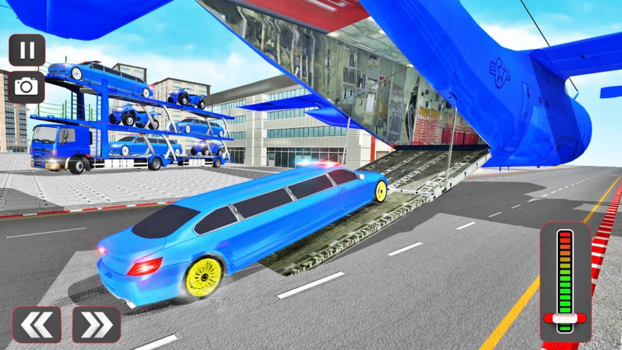 US Police Limo Car Transporter Truck Game - Android Gameplay  walkthrough