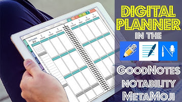Digital Planner Ipad Pro for Goodnotes Notability and MetaMoji tablet
