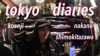 tokyo diaries | hanami 花見  cheap eats, thrifting in koenji, nakano & shimokitazawa