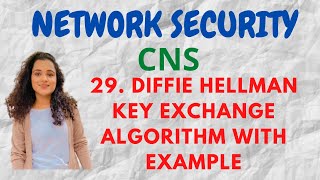 #29. Diffie Hellman Key Exchange Algorithm - Asymmetric key cryptography |CNS|