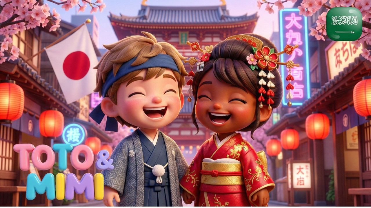 🎶 نشيد للأطفال: توتو و ميمي يسافران إلى اليابان 🇯🇵