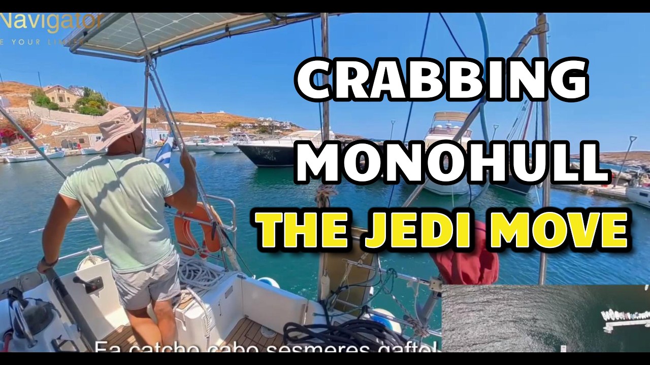⁣Mediterranean Mooring in a Crosswind | The Art of Crabbing