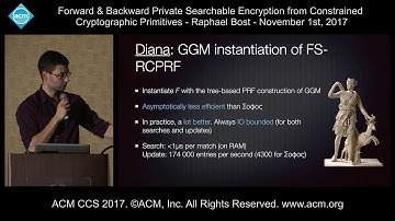 ACM CCS 2017 - Forward & Backward Private Searchable Encryption [...] - Raphael Bost