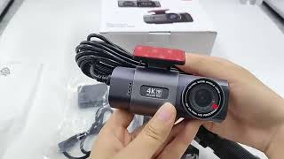 4K Dash Cam with WiFi GPS Night Vision and Parking Monitor