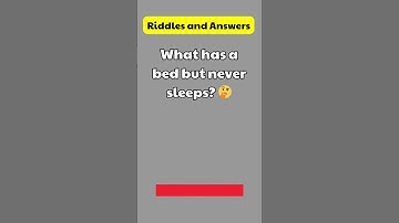 Riddle: What has a bed but never sleeps? 🤔