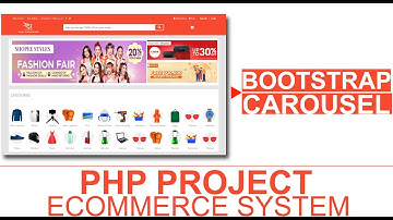 [4] PHP Project: eCommerce Website System Homepage - BOOTSTRAP CAROUSEL SLIDER - HTML CSS Bootstrap