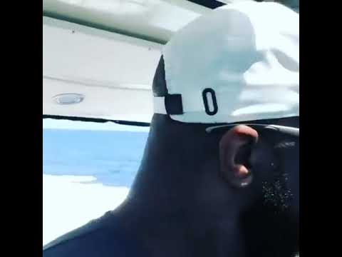 Rickey Smiley & His Son Malik On A Boat