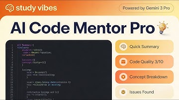 AI CODE MENTOR PRO- Google DeepMind- vibe code with Gemini#kaggle