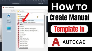 Template Creation in AutoCAD | Manual Template in AutoCAD