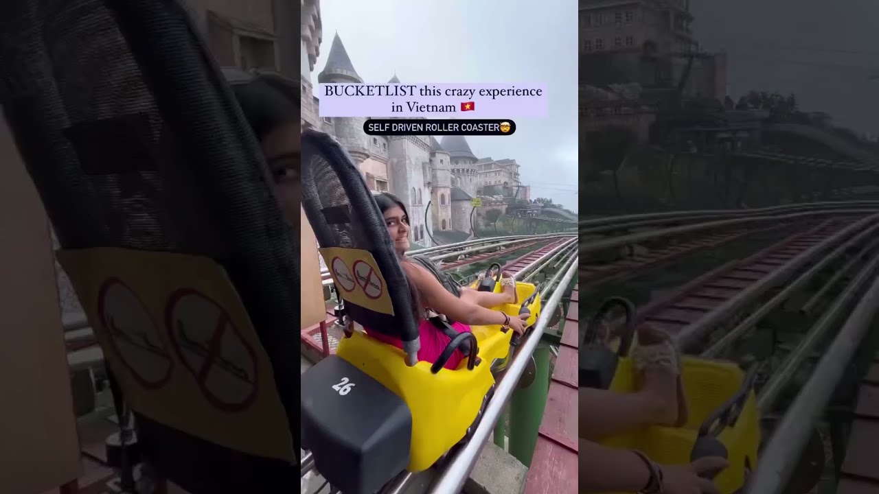 Self Driven Roller Coaster Vietnam YouTube