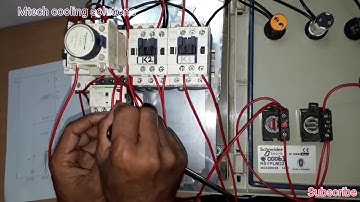 Star delta power, control wiring with timer ( Hindi and Urdu )