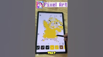 I Colored Pikachu with Just Taps – Satisfying by Pixel Art App