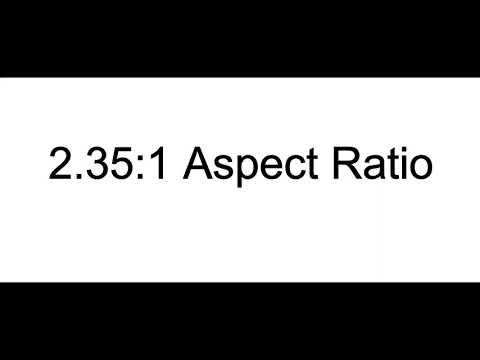 2.35:1 Aspect Ratio Test Pattern