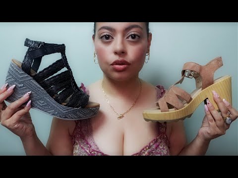 ASMR| Summer Shoe Collection - Tapping & Scratching on Shoes - Over Explaining (Old School Vibes)