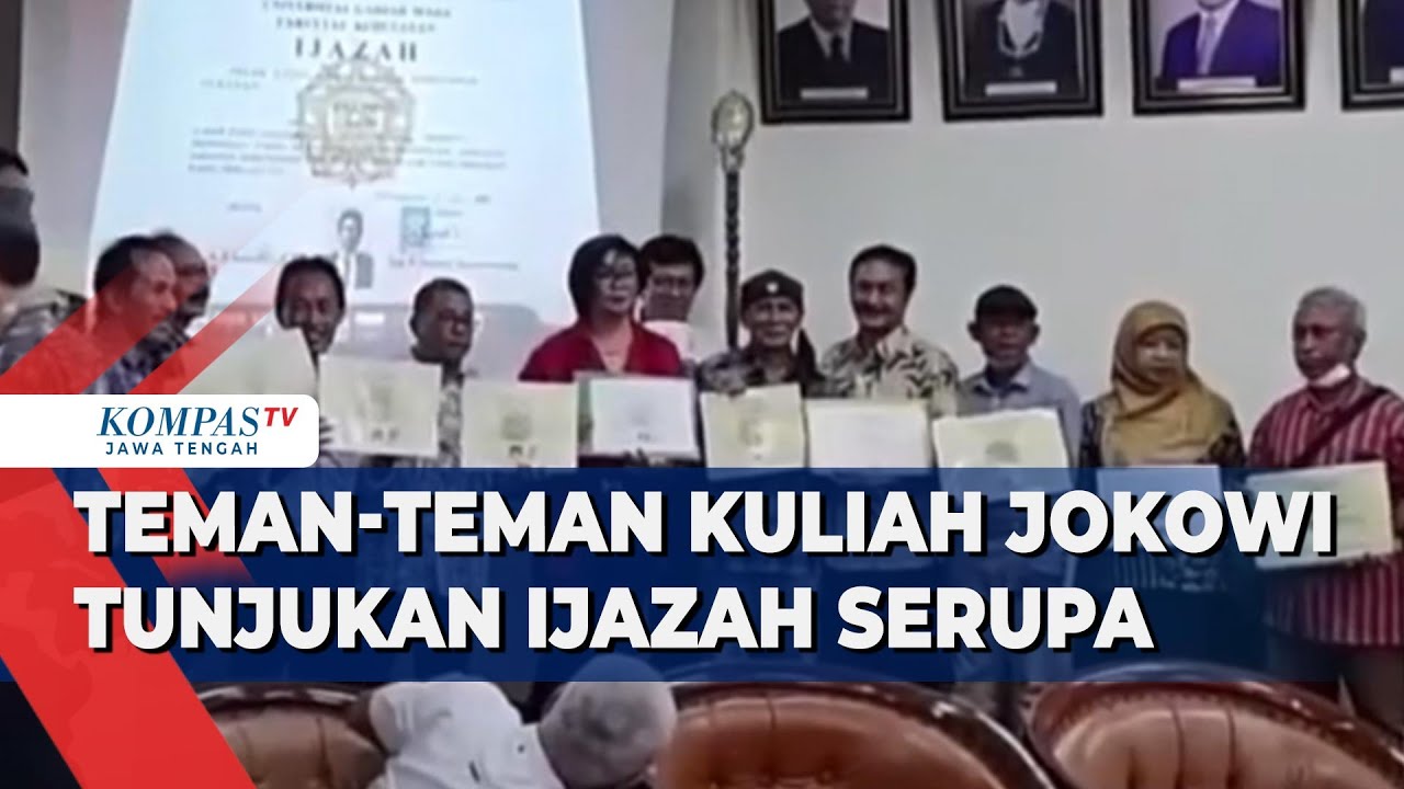 Tuduhan Ijazah Palsu, Teman-teman Kuliah Jokowi Tunjukkan Ijazah Serupa