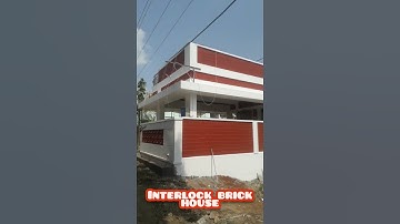 interlock brick house look like a normal house #civil #building #shorts