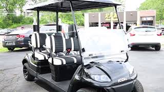 2022 Icon i40 F 4 Front Facing 48V Electric Walkaround | Dean Team Golf Carts