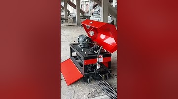 Bàn giao máy duỗi cắt tự động tại công trình Loang An