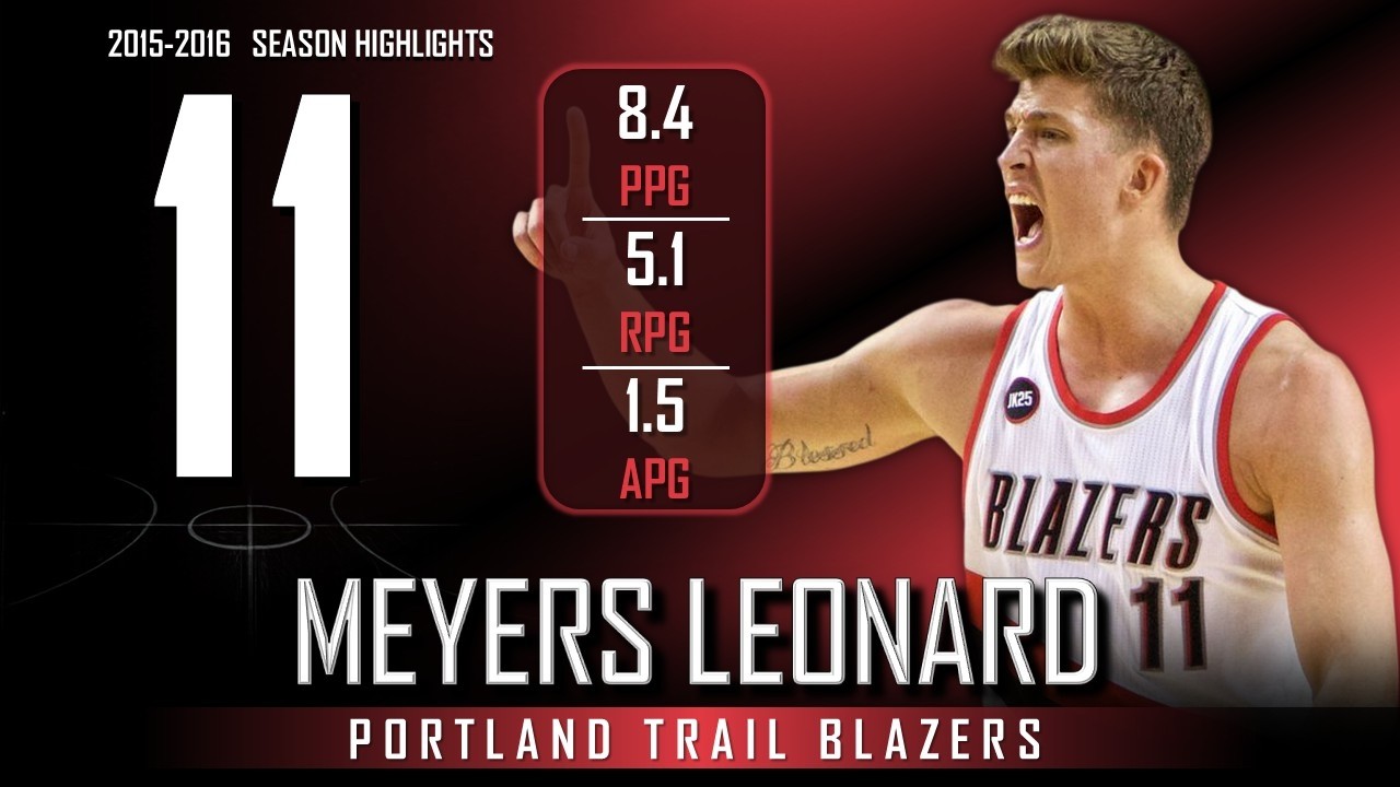 Meyers Leonard || 2015-2016 Portland Trail Blazers Highlights