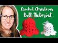Christmas Bell Ornament Crochet Tutorial