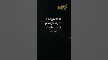 Progress is progress, no matter how small #selfimprovement
