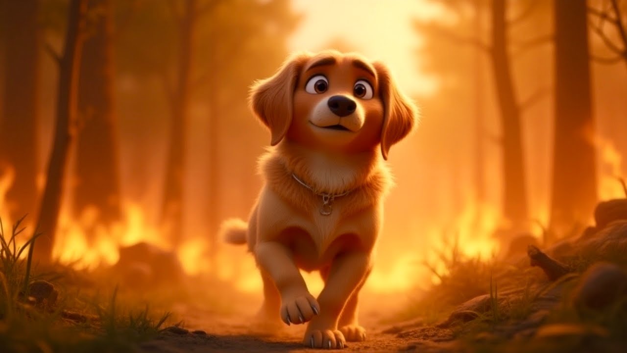 🌲🔥 The Forest Was Burning… But Then Something Incredible Happened! 🌧️🐶