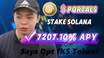 Stake PORTALS token — jana 7207.10% APY dengan Portals Solana terbaik