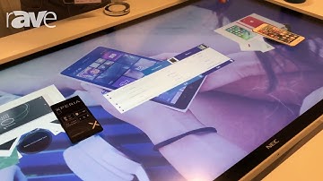 NEC Showcase: eyefactive Shows How Its Touch-Screen Software Works on NEC Table-Mounted Display