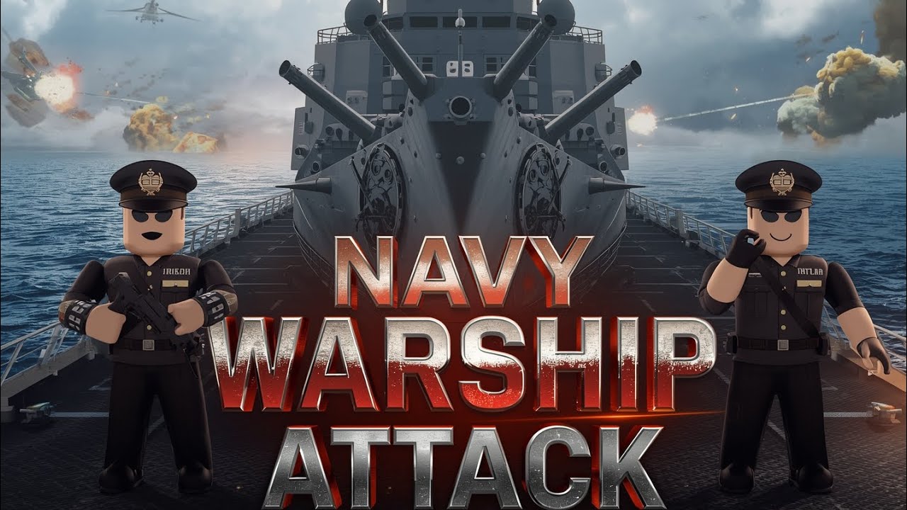 Navy warship attack || usa attack vs japan || darkplay #roblox