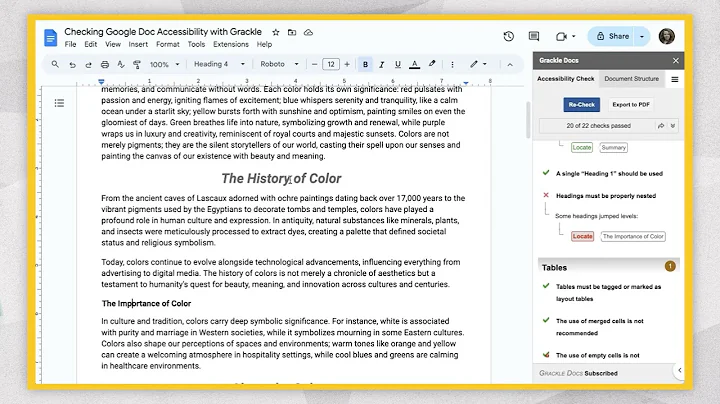 Accessibility @ UAA: Grackle Docs