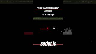 Project Deadline Progress Bar Animation Part 3 (JavaScript)#shorts #shortsvideos #viral #viralvideo