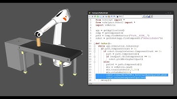 Python Robotics - 6 - Place Parts On Moving Objects