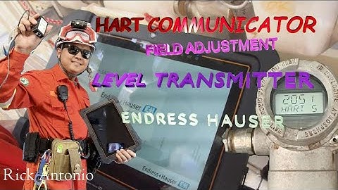 Automation - Hart Communicator - Field Adjustment Using Endress Hauser Field Xpert SMT77