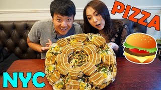 CHEESE BURGER & KOREA Pizza! New York Pizza Tour Part 2