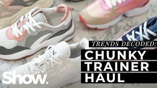 trendy chunky trainers