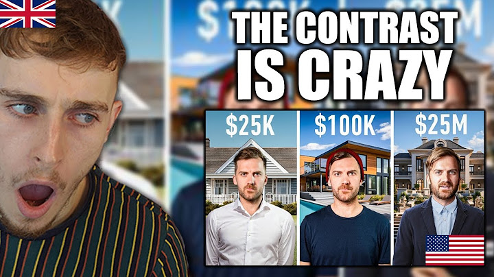 $25,000 vs $100,000 vs $25,000,000 In America - Brit Reacts