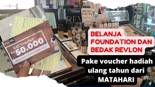 Belanja Foundation & Bedak Revlon di MATAHARI Department Store Pejaten Village Mall.