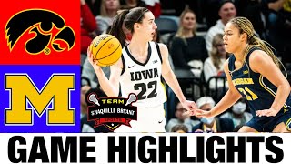#3 Iowa vs Michigan Highlights | NCAA Women's Basketball | 2024 College Basketball