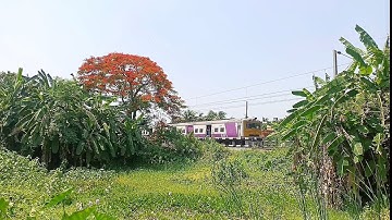 Back to back Local Train || UP Howrah-Katwa Local crossing DOWN Katwa-Howah Local Train